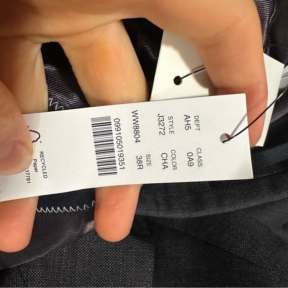 J crew ludlow slim fit suit jacket Italian stretch wool charcoal - Picture 6 of 6